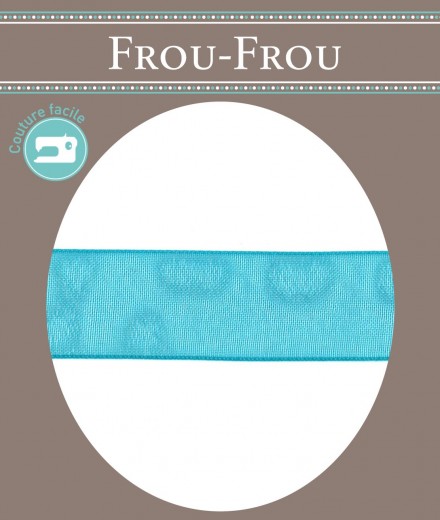 CINTA 30M ORGANZA 9MM TURQUESA